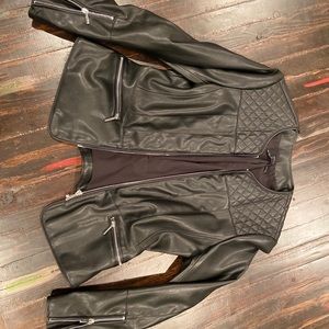 Faux leather jacket